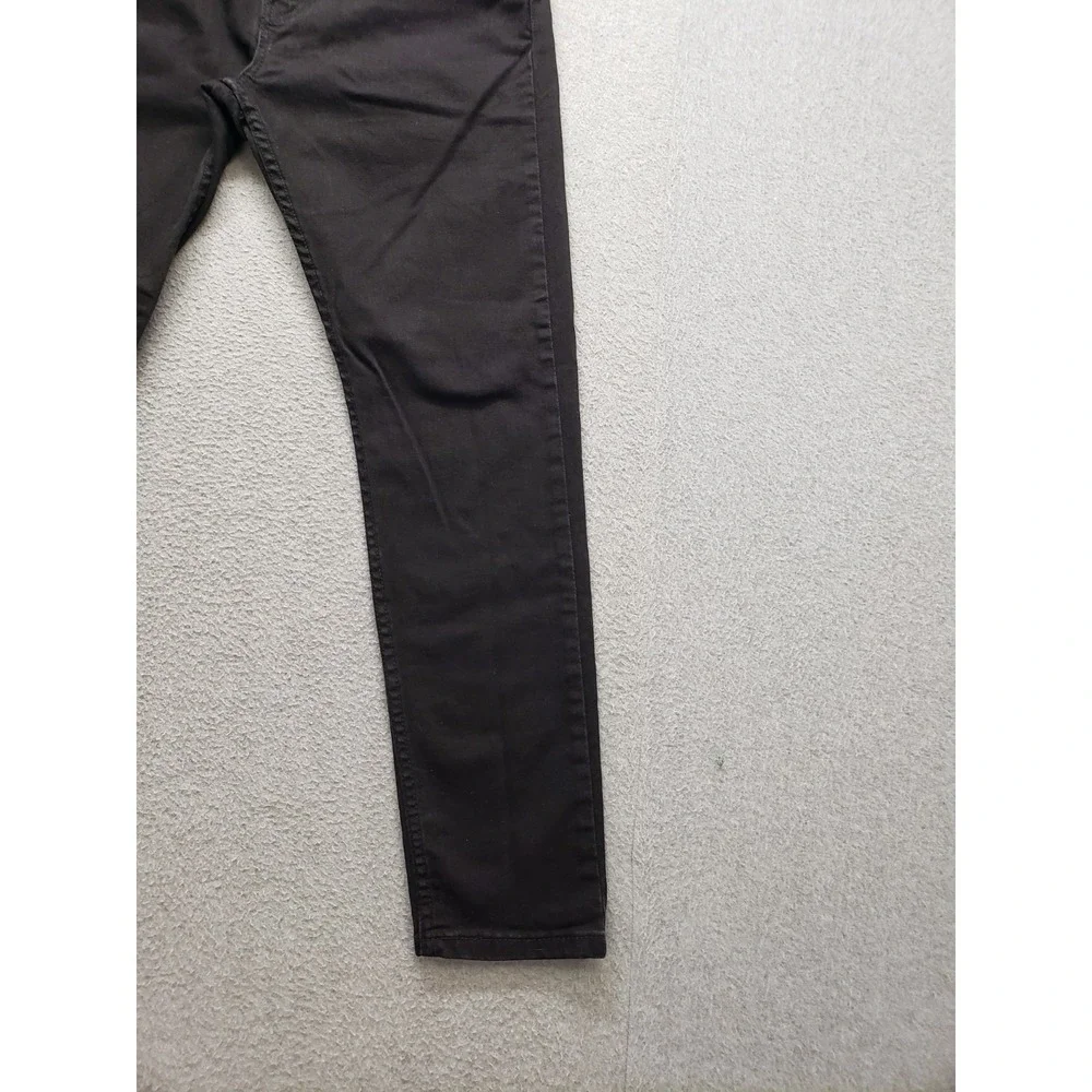 Levis Men Jean 31X30 Black Denim Slim Straight Leg Mid Rise Stretch 5 Pocket